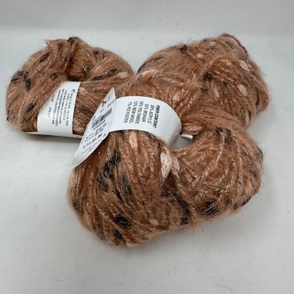 Trendsetter Yarns Eliseo Peach (Lot of 3 x 50 g Balls)‎ 32% Mohair Made in Italt - Picture 2 of 9